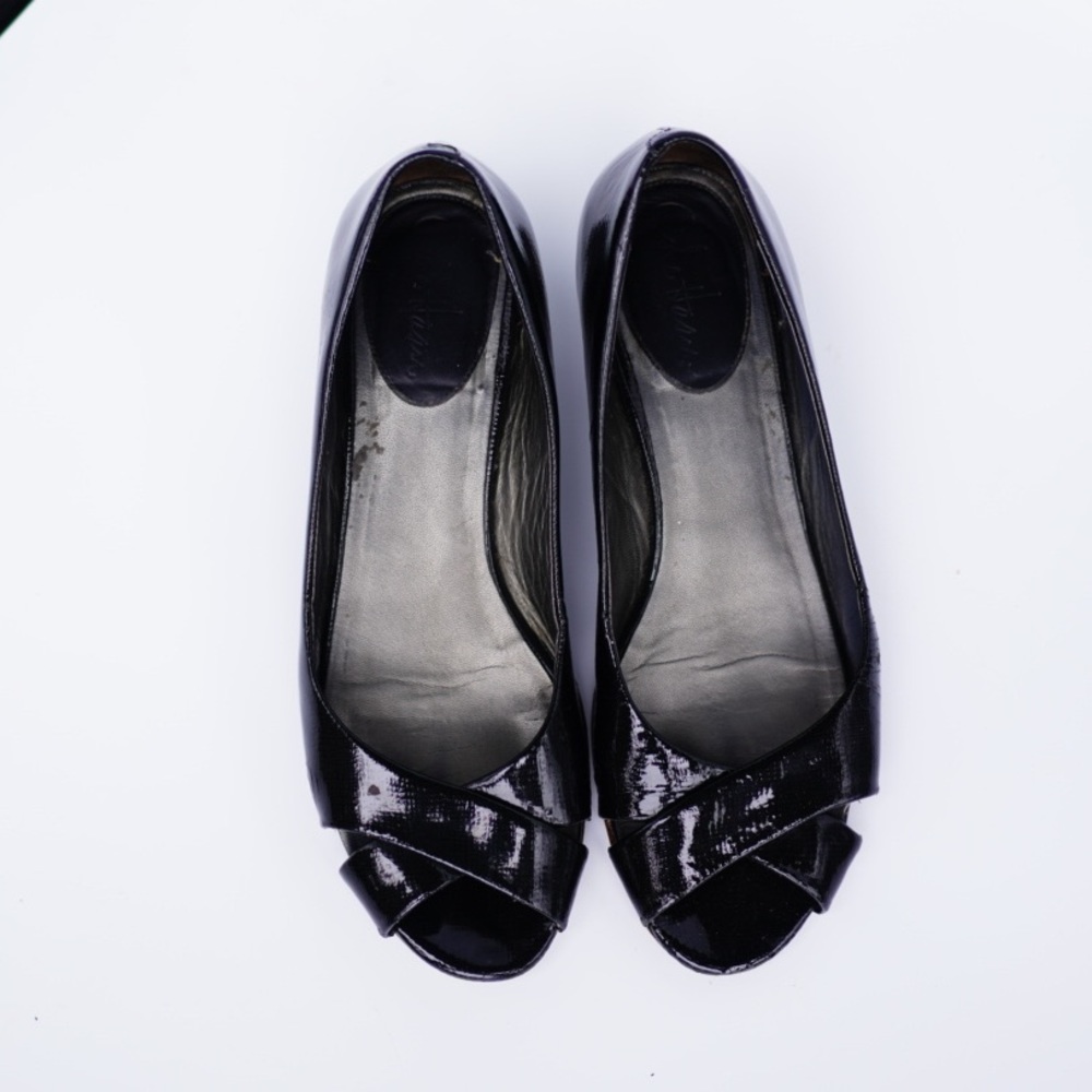 Cole Haan Patent Leather Wedge Slide size 9
